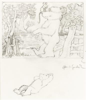 MAURICE SENDAK (1928-2012) A very young mouse scurried up. He thought Little Bear was a tree.